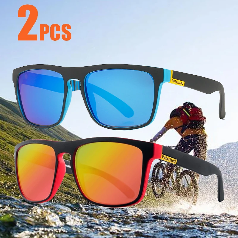 1-2PCs Square Polarized Sunglasses Anti Glare Sun Shades For Summer Party Vacation Travel Driving Fishing