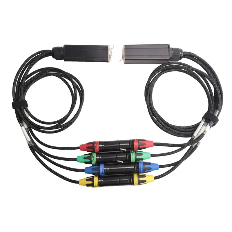 1 Pair Network Extender XLR To Ethernet Adapter 3-Pin Multi Network Stage, XLR Male And Female Cable Stage Audio RJ45
