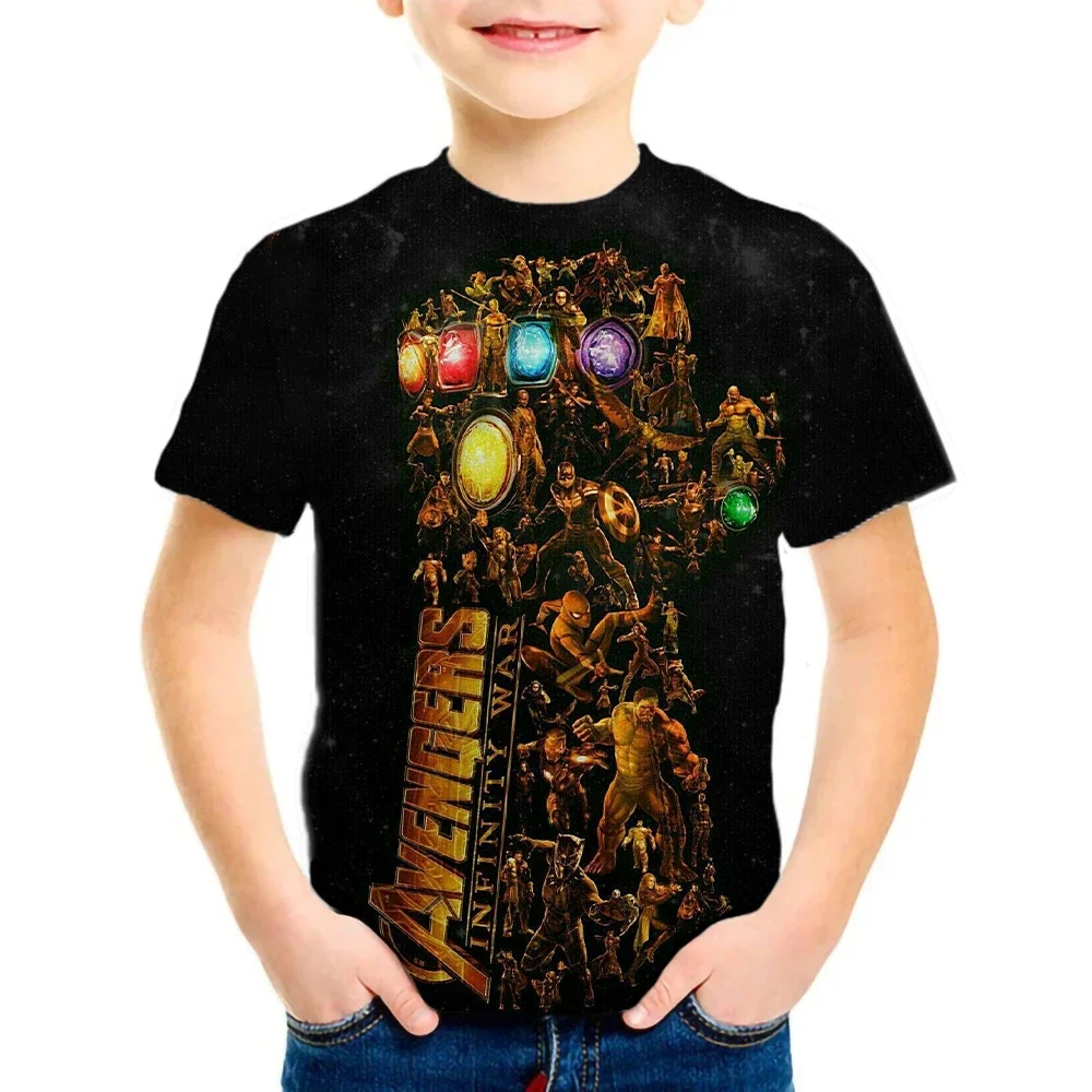 4-16 Years Kids Cool Anime Captain America Print T-shirt Boys Girls We Are Venom Superhero 3D T shirt Children Fashion Tshirts