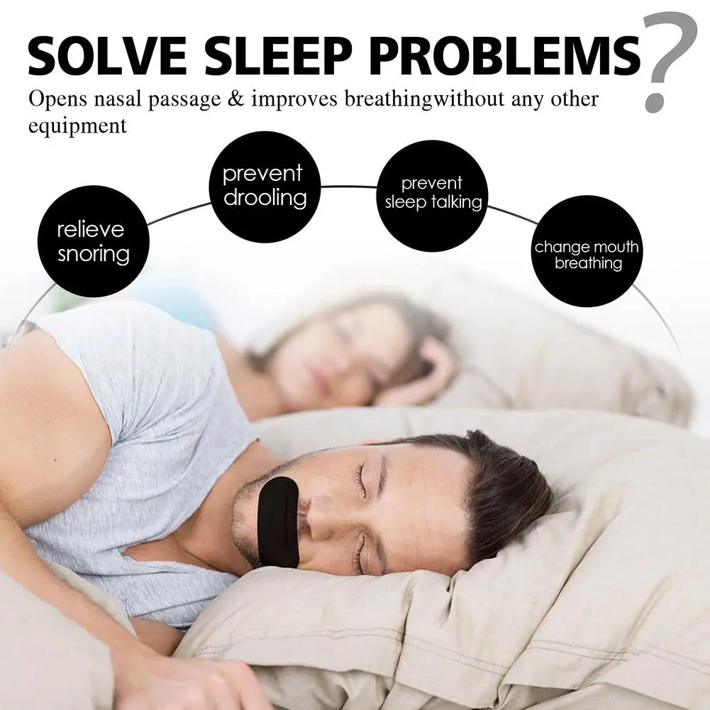 3XStop Snoring Patch Nose Breathing Correction Improve Sleeping Promoting Better Breath Portable Night Sleep Mouth Orthosis Tape