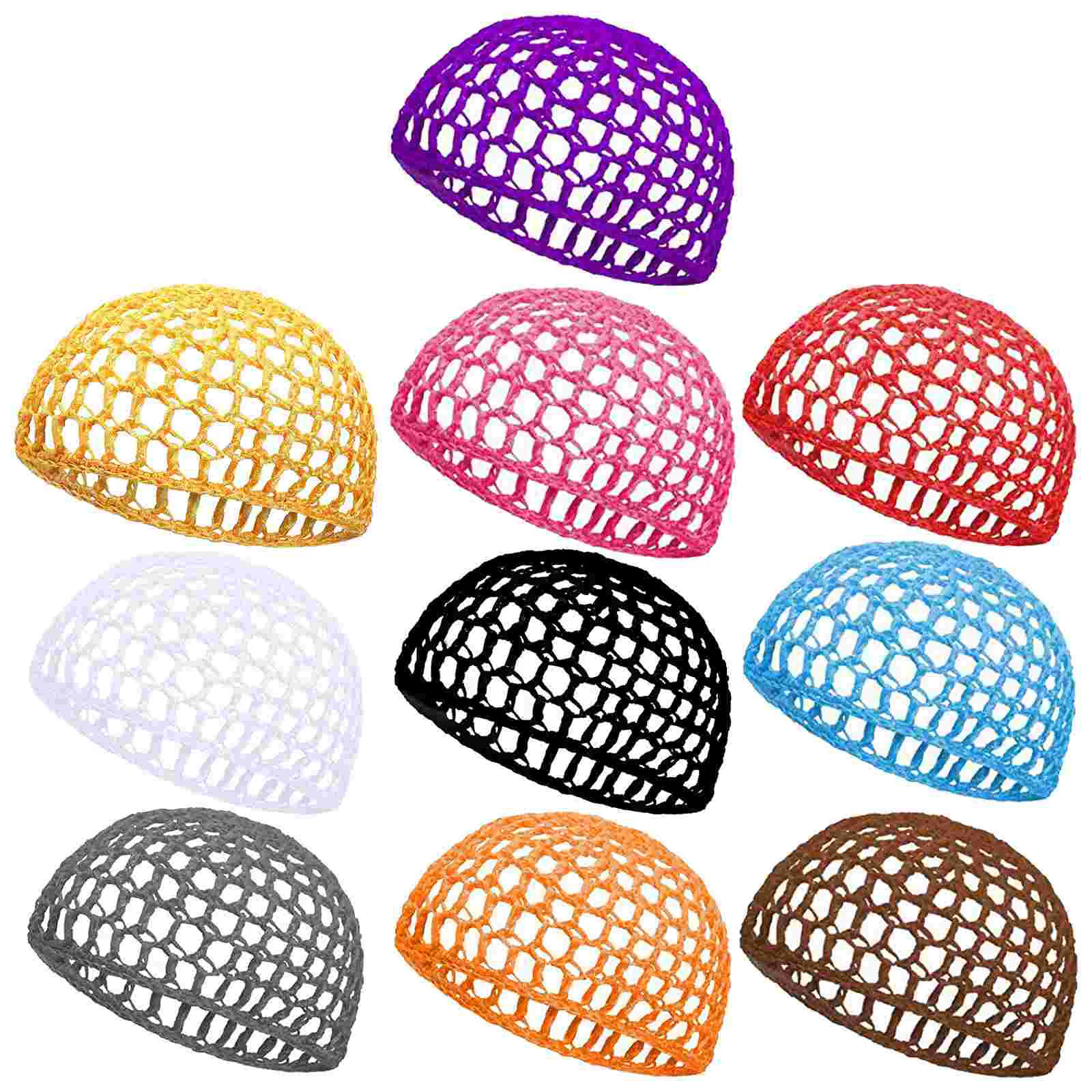 Handmade Mesh Crochet Hair Net Lady Hats Female Sleep Women Sleeping Hairnet