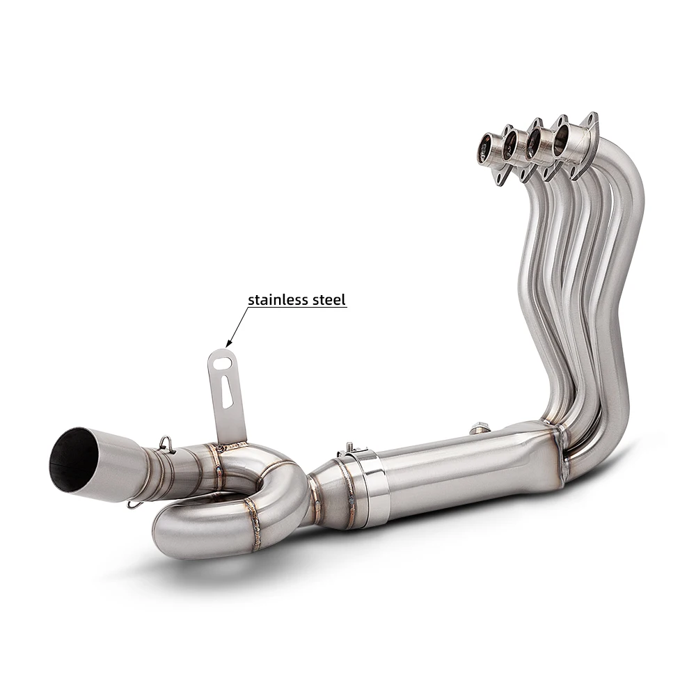 Motorcycle Exhaust Stainless Steel Front Pipe And 60MM AR Tail Muffler Kit For ZXMOTO 500RR Moto Performance Parts