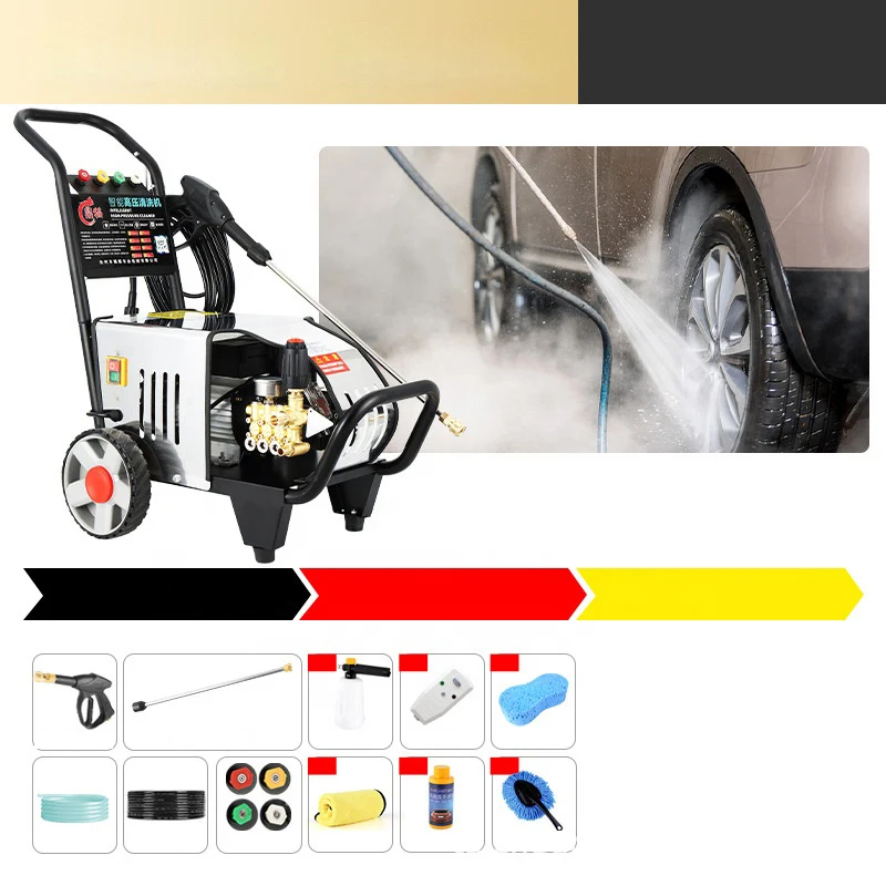 2025Commercial Engineering Strong Cleaning Pressure Multiple Spray Patterns Foam High Pressure Washer for Cars Trucks Road
