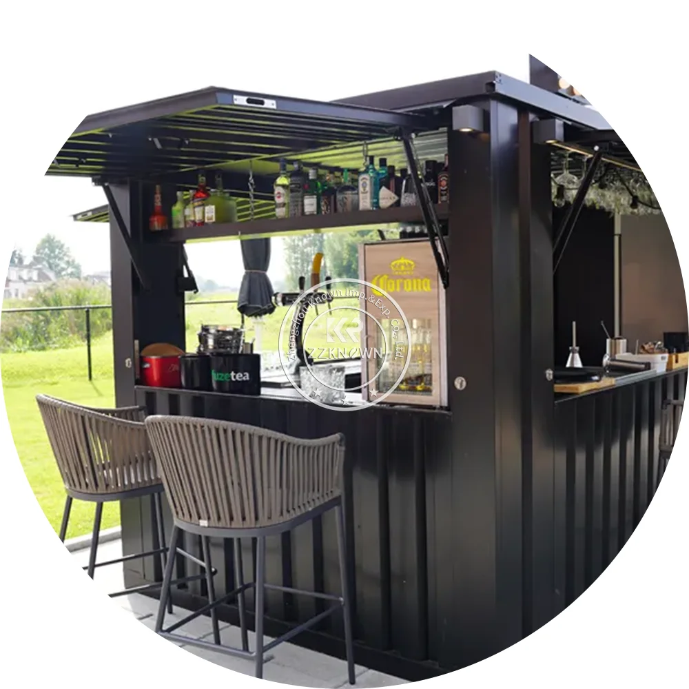 3.5M Portable Outdoor Retail Kiosk Stands Mobile Food Cart Ice Cream Juice Bar Kiosk Container Coffee Shop Pizza Bakery Display