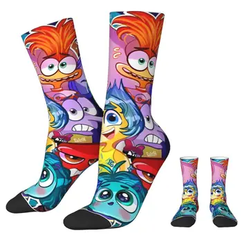 男性と女性のための漫画の靴下,漫画のグラフィックソックス,裏返し,感情,グループソックス,カジュアルファッション,春,夏,秋,冬