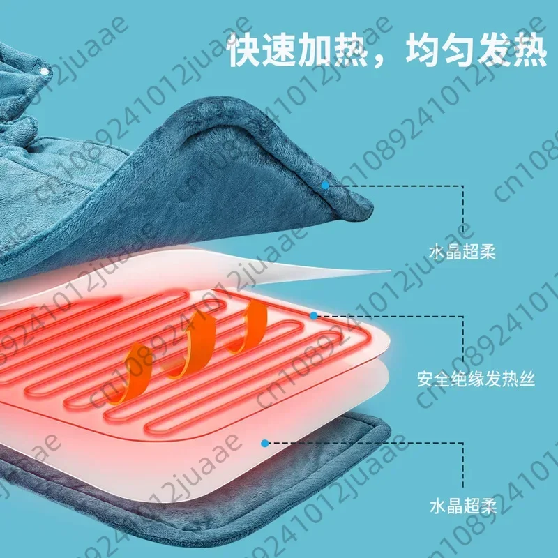Winter Electric Heating Blanket Shoulder Neck Protection Shawl Back Insulation Heat Preservation Pad for Warmth view 2
