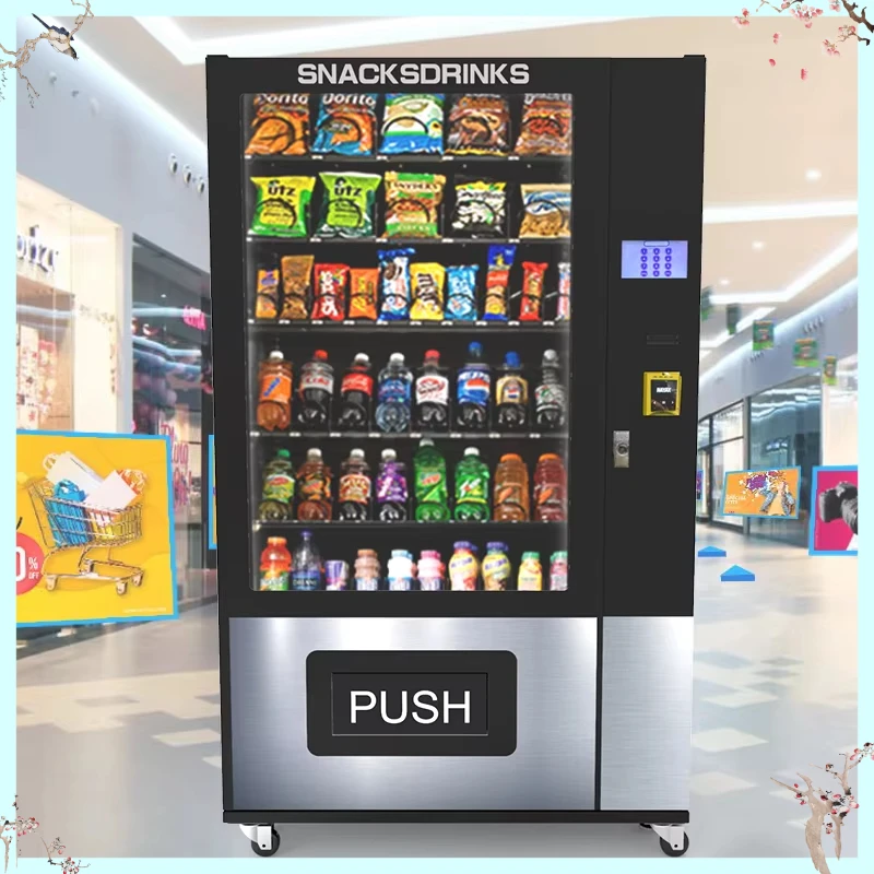 

Customized New Design 24/7 Food Kiosk Fully Automatic Snack Drink Vending Machine Innovative Structure Attract More Passersby