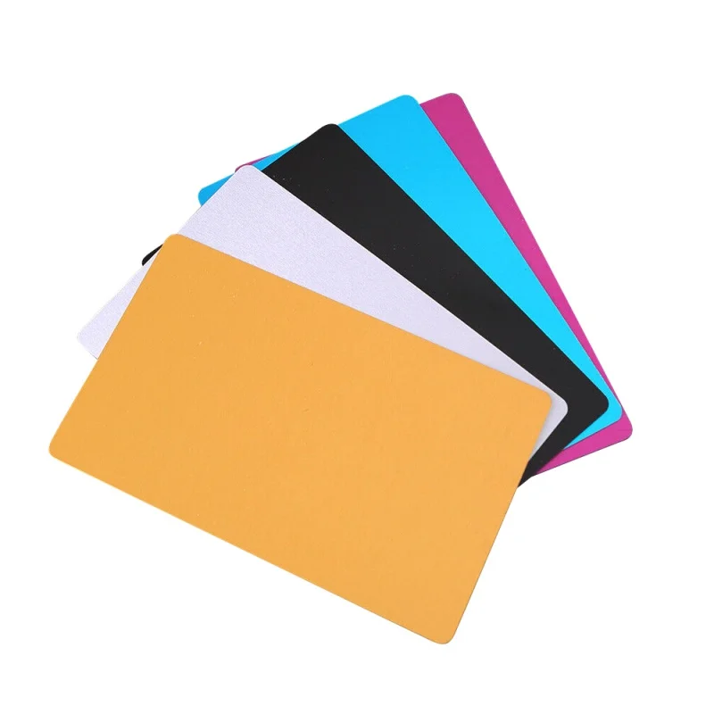 Custom  Hot Sell ized Printing Matte Black Brushed Gold Sublimation Premium RFID Metal ID NFC Cards