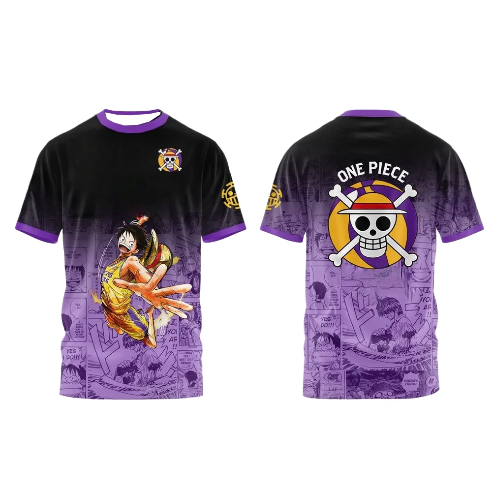 

Новинка 2025, мужская футболка Bandai из японского аниме, быстросохнущая цельная футбольная майка Луффи Зоро с героями мультфильмов