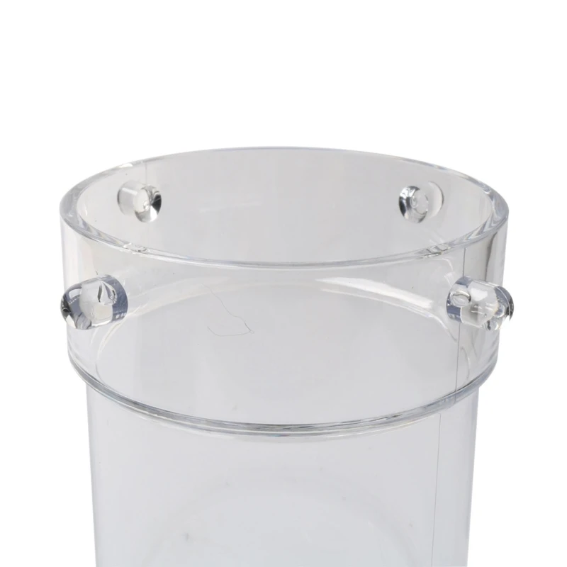 Clear Drain Hose Fitting 5 Inch Sewer Hose Coupler for Travel Trailer Waste Line Extension with Locking Lugs Gasket and Visible