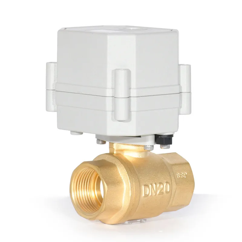 

Tonhe A20-T20-B2-C 3/4" DN20 Brass BSP Thread CR202 DC9-24v Motorized Valve Spring Return Electric Valves