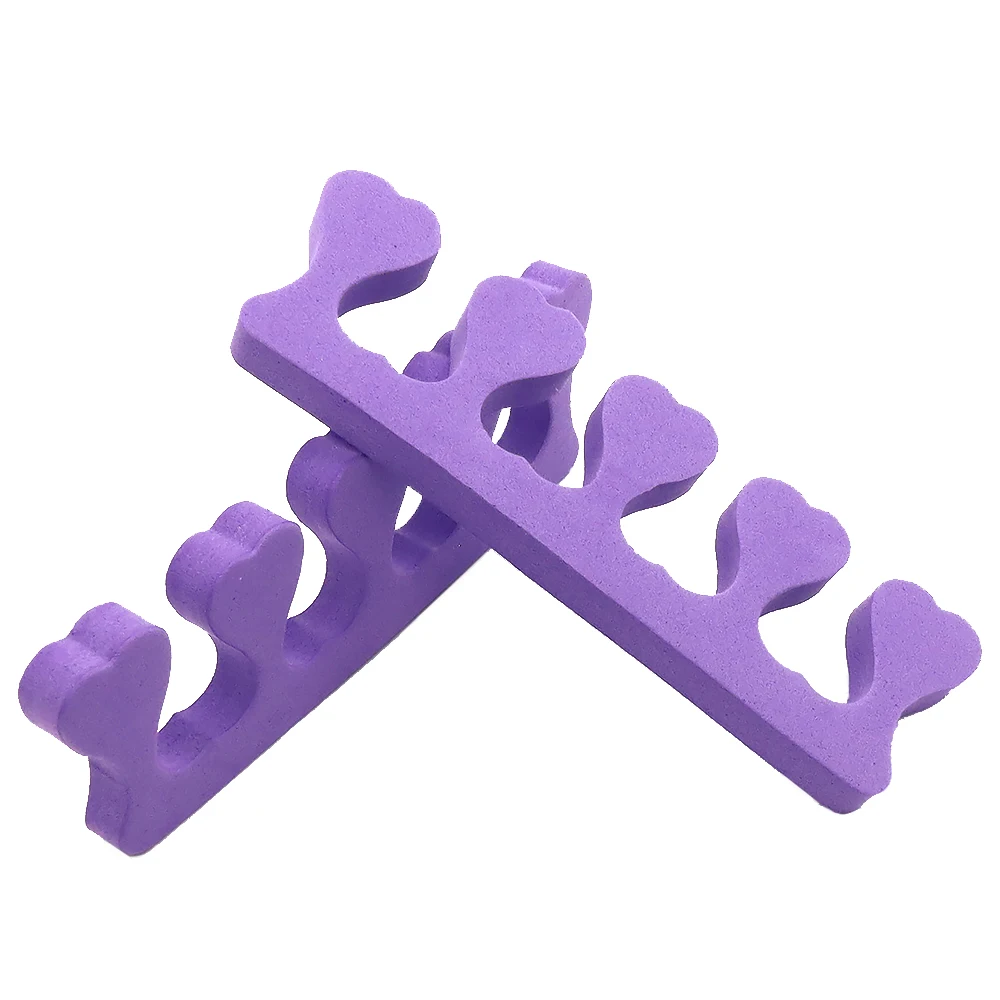 5 쌍 다채로운 EVA 네일 아트 발가락 분리기 네일 용품 자란 발톱 치료 장치 발가락 교정 발 손가락 구분 기호