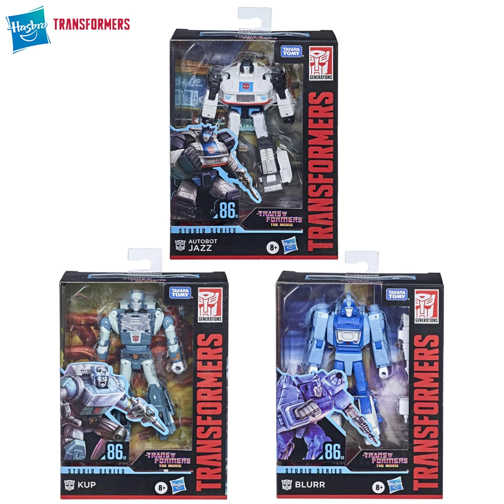 

[In-Stock] Hasbro Transformers Studio Series SS86 Jazz, Kup, and Blurr (The Movie 1986) Deluxe Class Action Figure Model Toys