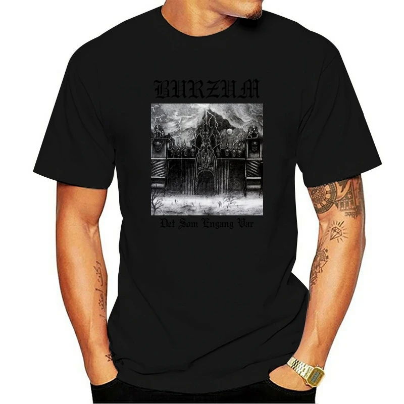 

Burzum Det Som Engang Var Printed Men Casual T-Shirt Cotton Tee Short Sleeves