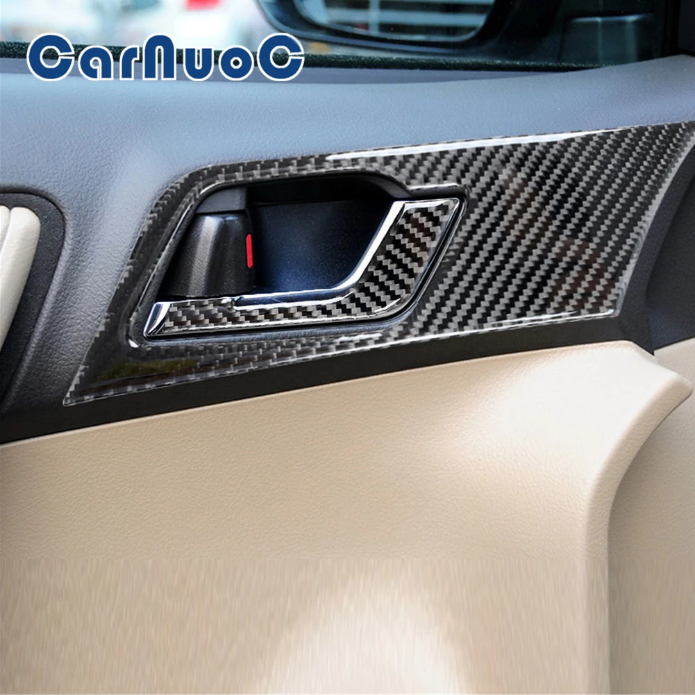 

Car Sticker Door Handle Door Pull Decorative Strip For Toyota Highlander 2008-2013 Accessories Carbon Fiber Interior Mouldings