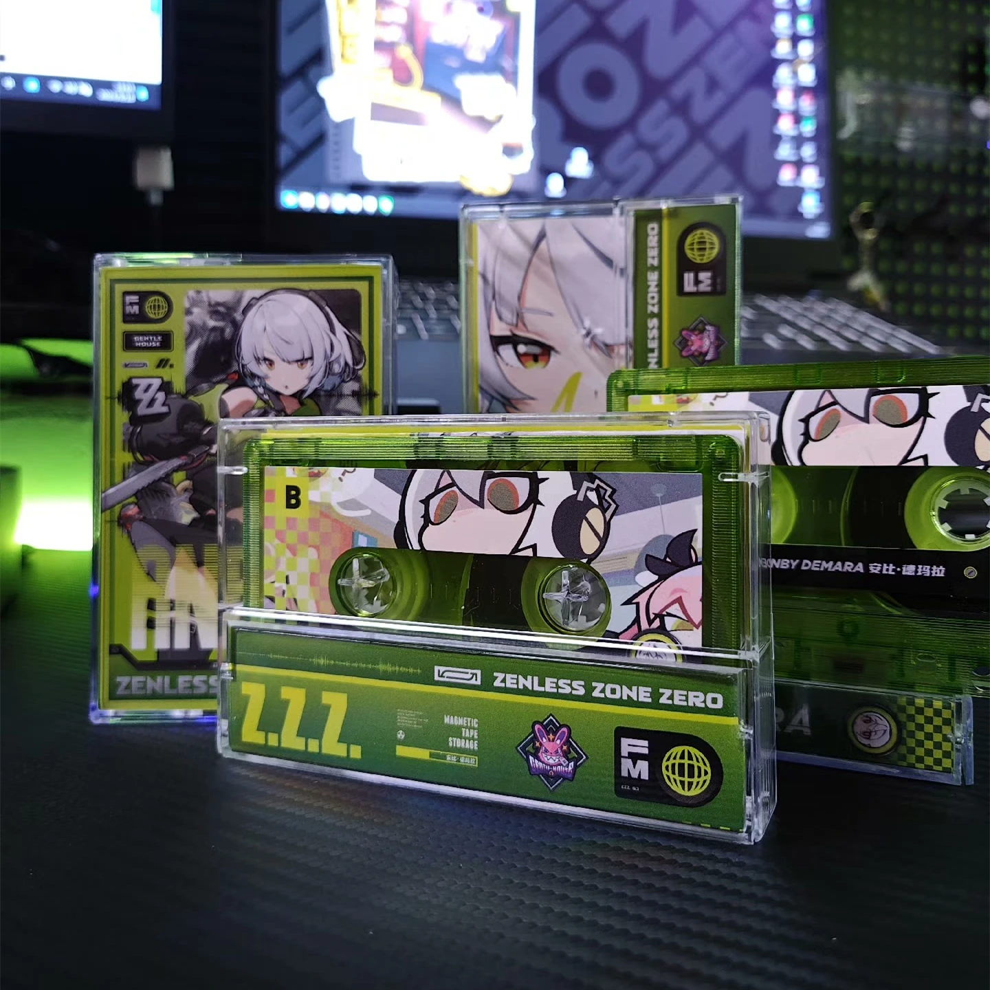 لعبة Zenless Zone Zero Sam Slade شريط الموسيقى Anby Demara OST ألبوم كاسيت كوسبلاي وكمان مسجل صندوق المسارات الصوتية للسيارة هدايا