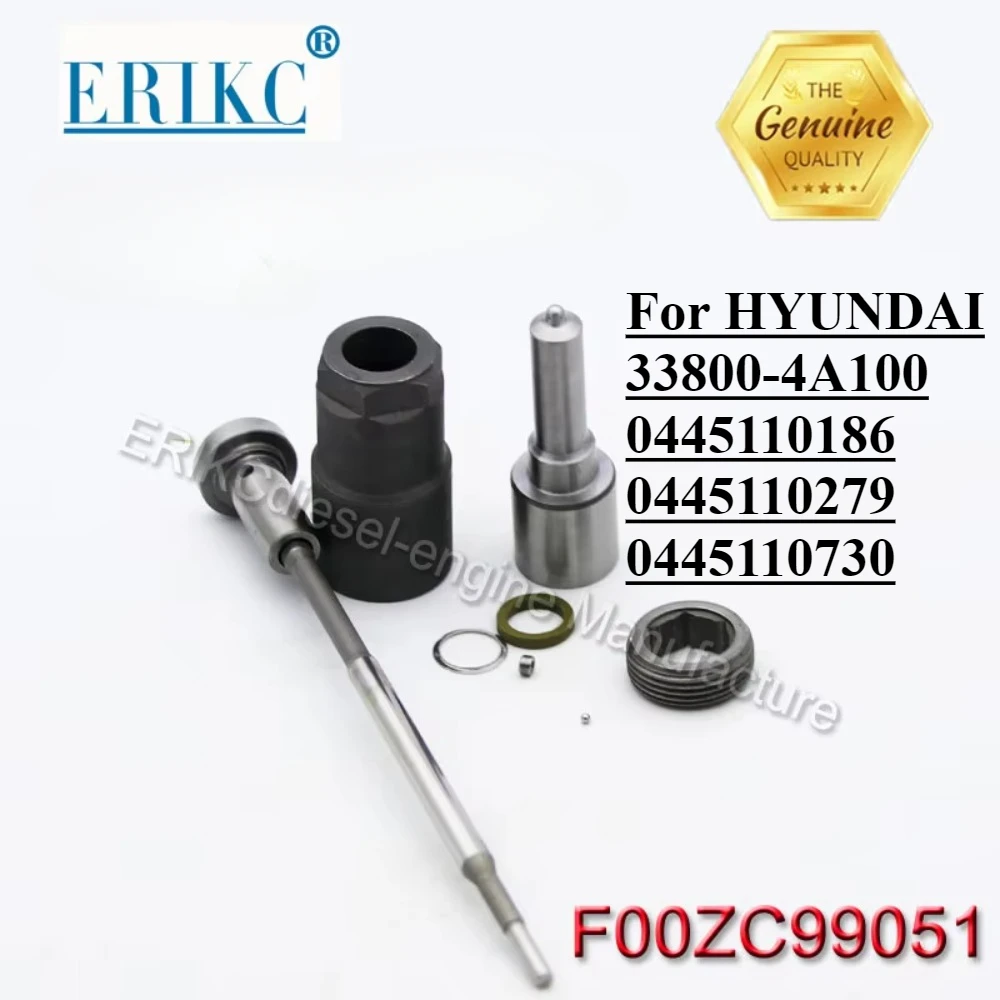

F00ZC99051 Diesel Repair Seal Kit Nozzle DLLA156P1368 Valve F00VC01033 for Hyundai 33800-4A100 0445110279 0445110186 0445110730