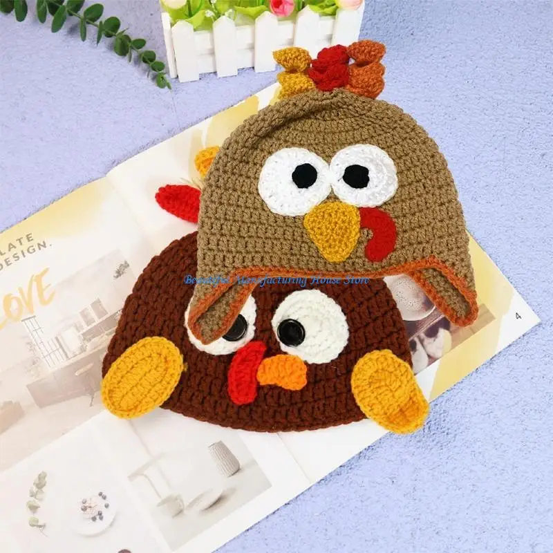 

E56A Thanksgiving Children Turkey Hat Hat Halloween Carnival Hat Party