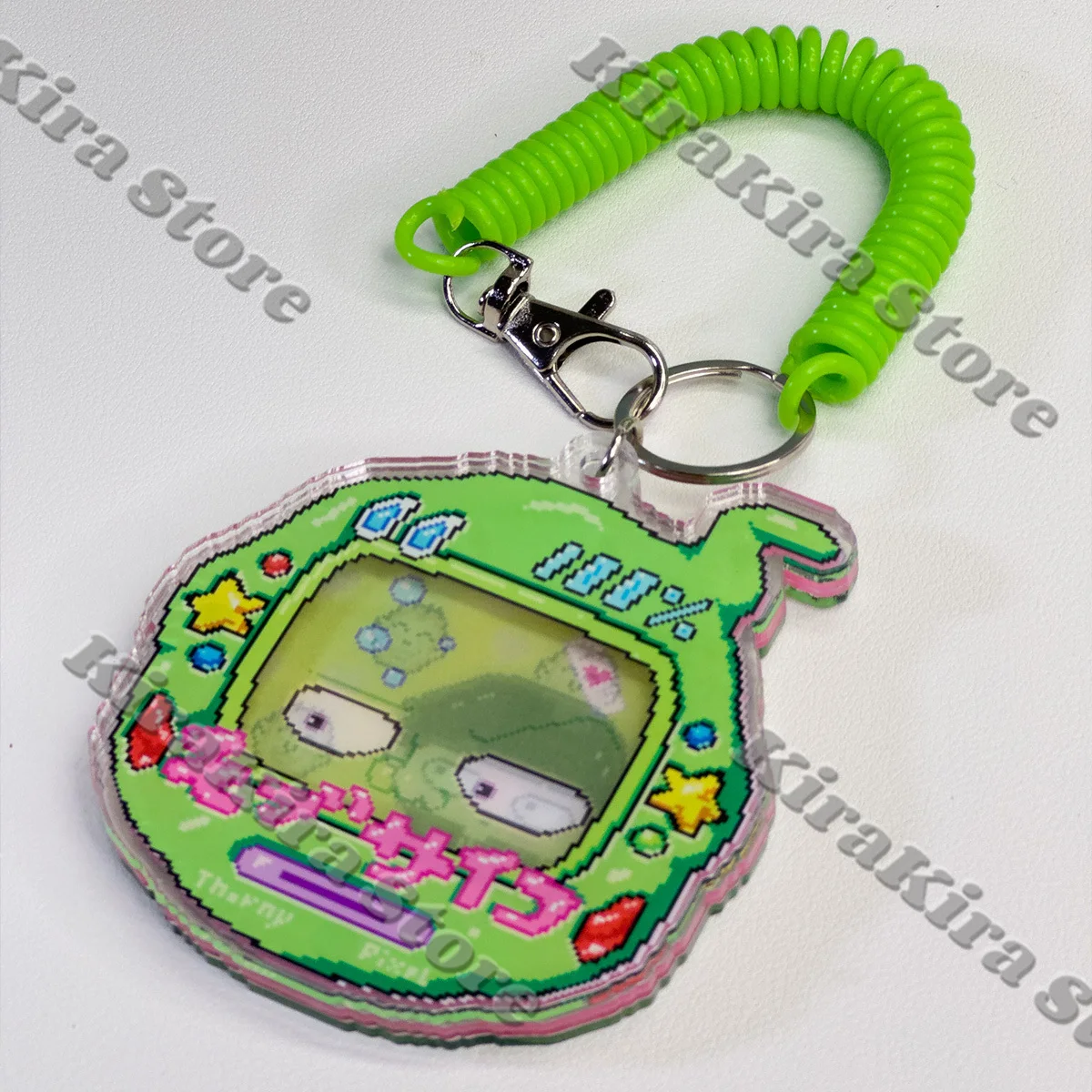 Dimple Mob Psycho 100 Kageyama Shigeo Sostituibile Carta Raster Portachiavi Borse Acriliche Ciondolo Anime Reigen Arataka Decor Portachiavi