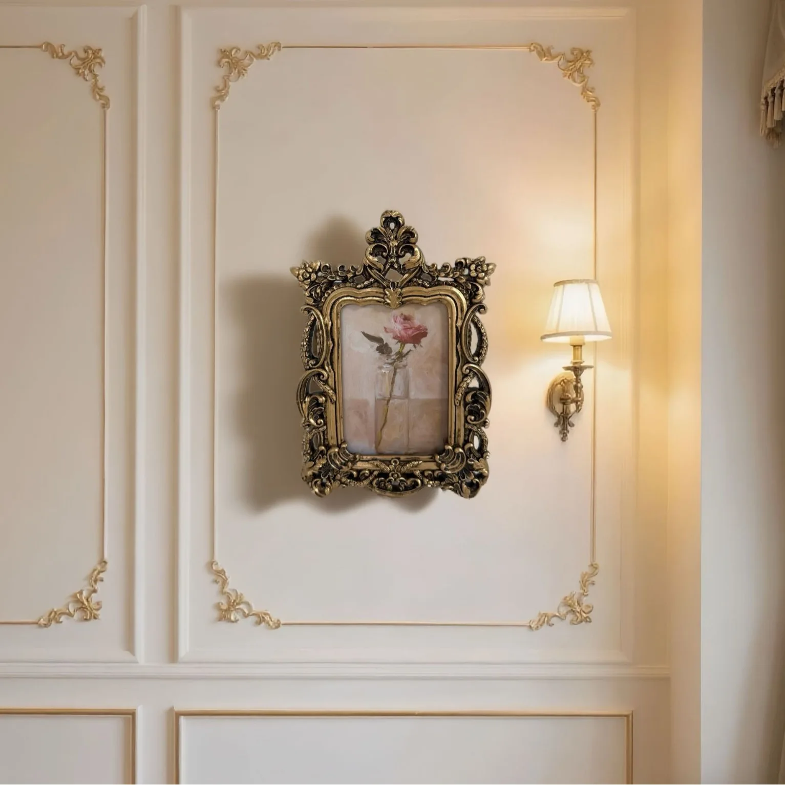 

Европейский стиль ретро смоляная фоторамка семейный фотодисплей для украшения стен