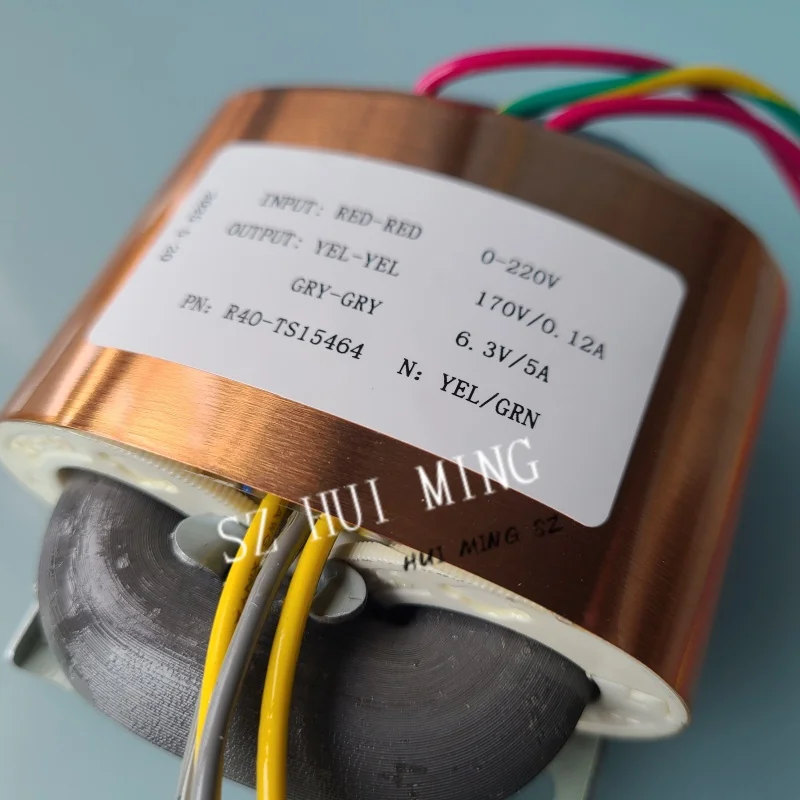 R Core Transformer 220V To 170V 0.12A+ 6.3V 5A 50W R40 Custom R Type Transformer Copper Shield DAC For Tube Power amplifier