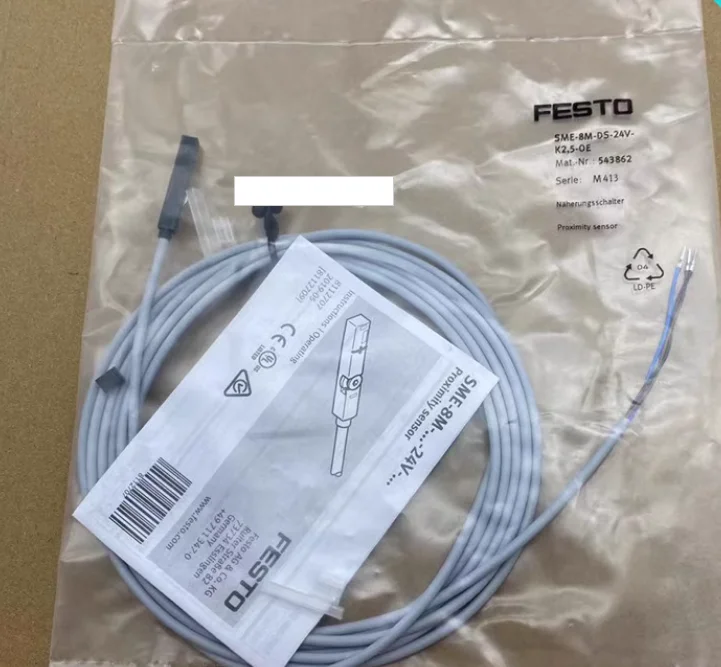 

New Original FESTO Proximity switch SME-8M-DS-24V-K-2.5-OE 543862