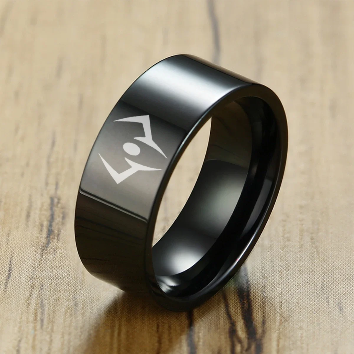 Anime Jujustu Kaisens Rings Ryōmen Sukuna Cosplay Black Dead Eye Unisex Ring Prop Jewelry Gift Stainless steel Accessories