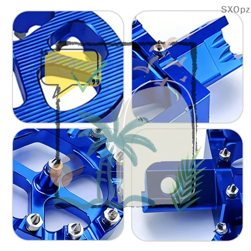 1 Pair E-Bike Motocross Motorcycle CNC Foot Pegs Rests: TALARIA Sur Ron Light Bee X/S CRF150F/230F