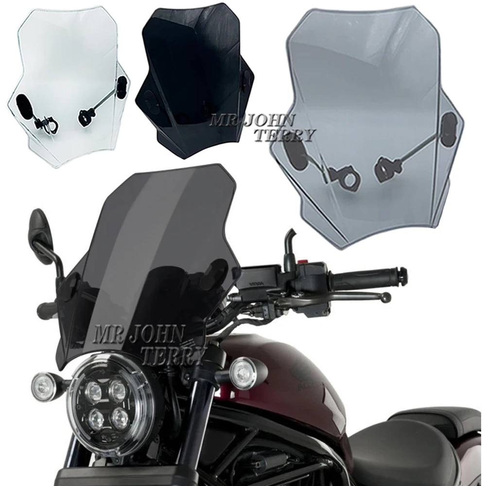 Front Windscreen Windshield Screen Wind Shield Deflector Protector For HONDA CMX1100 CMX300 CMX500  REBEL 1100 300 500