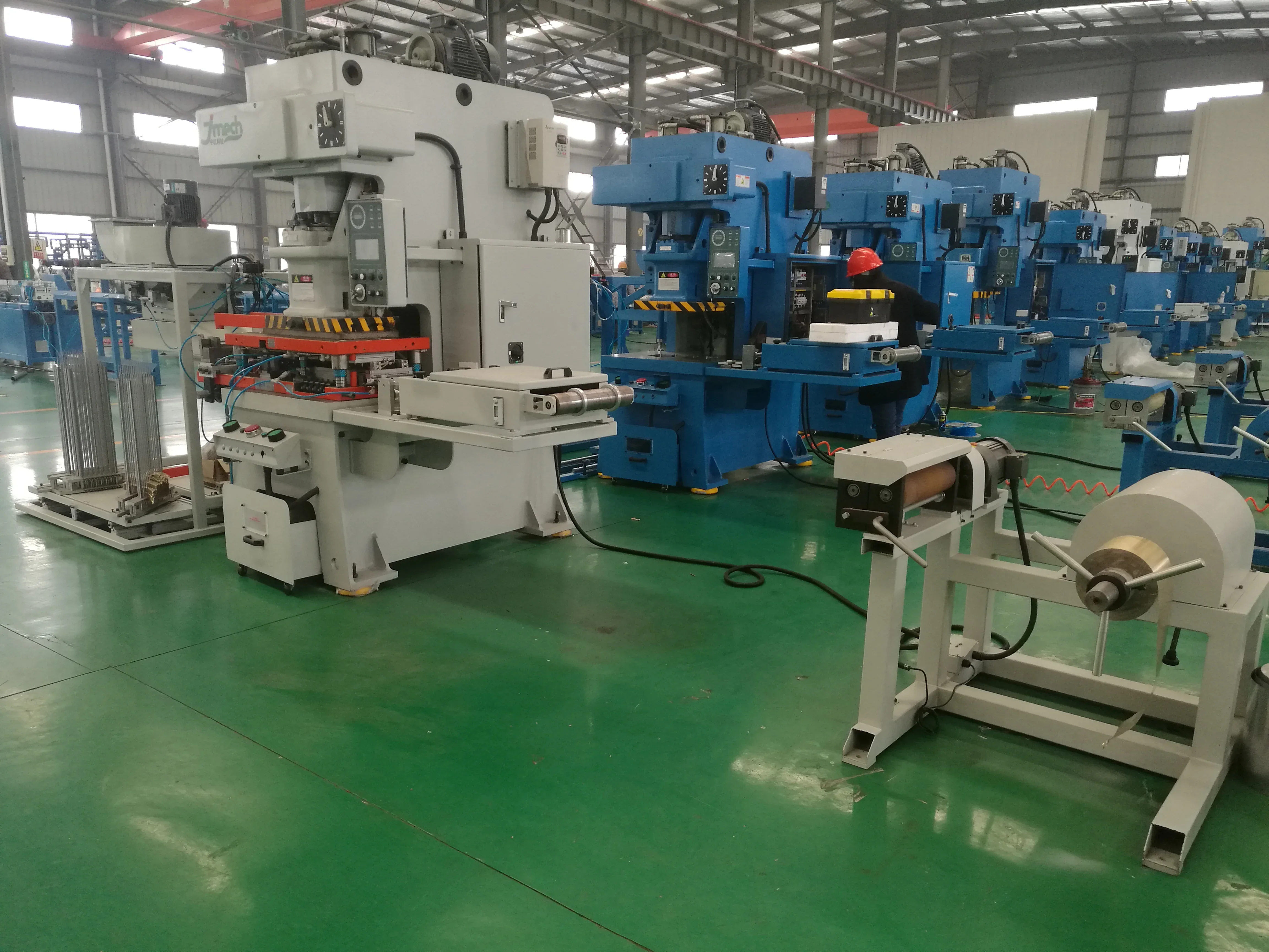 Hot seeling copper aluminum fin punching press machine for air conditioner