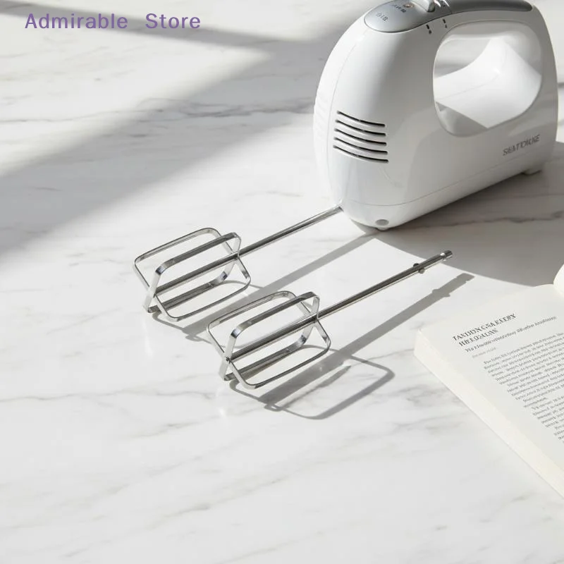 wElectric Hand Mixer Whisk Beaters Attachments 2 Stainless Steel Accessories for Mixing Eggs Dough Kitchen Baking