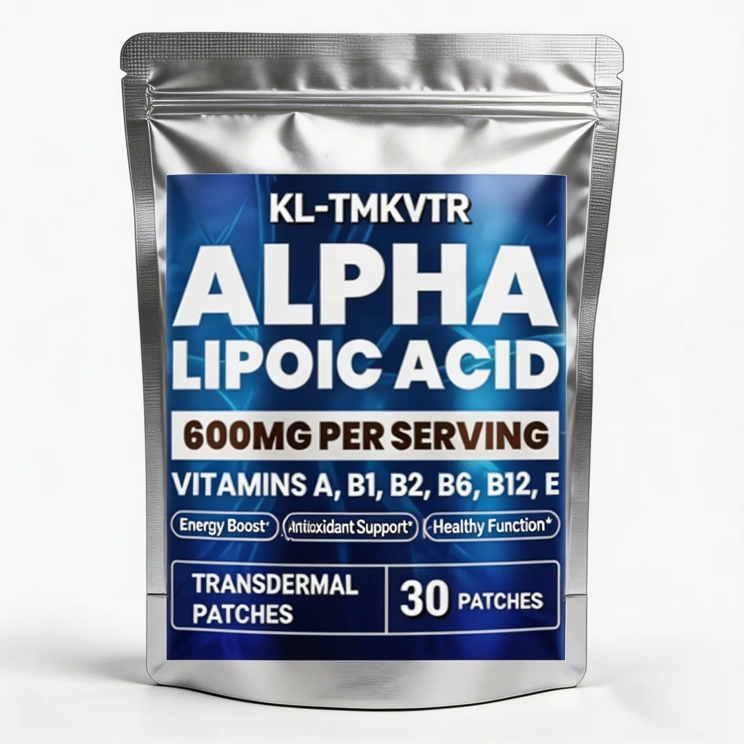 30 Patches Alpha Lipoic Acid Transdermal Patches With Essential Vitamins for Energy Boost, Immune Support, Healthy Function