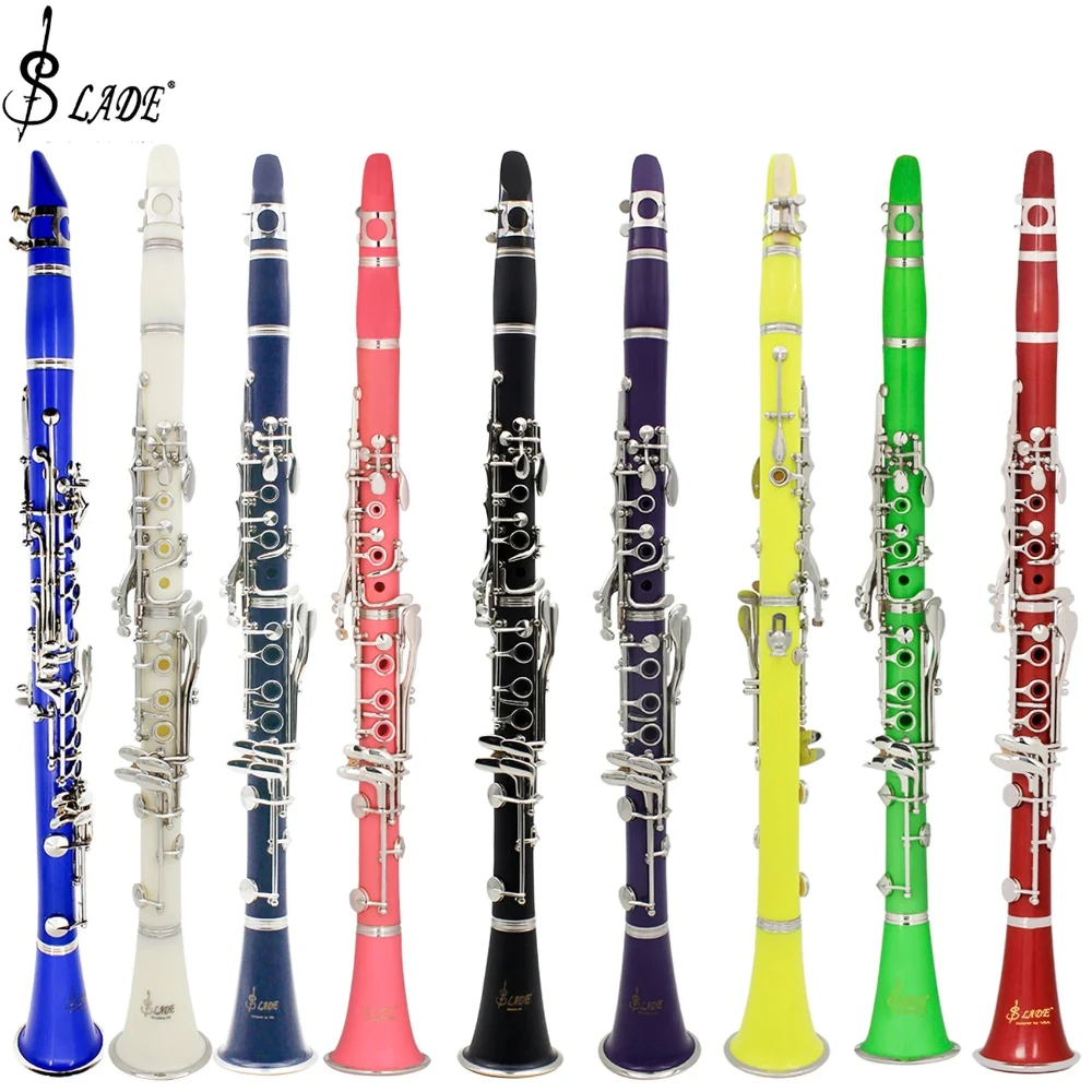 

SLADE Bb Кларнет 17-клавишные бакелитовые деревянные духовые инструменты Высококачественный тенор-кларнет с коробкой, специальные детали для выступлений