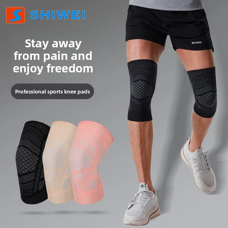 Gestrickte Sport-Knieschoner Elastische Kompressions-Antirutsch-Schutzausrüstung für Männer und Frauen im Ballsport