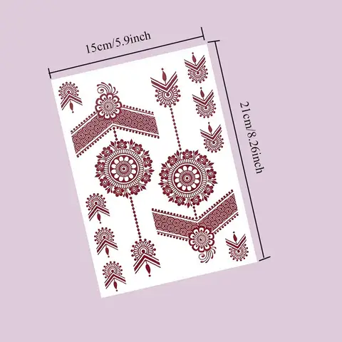 8 best sales मेंहदी स्टिकर - №2