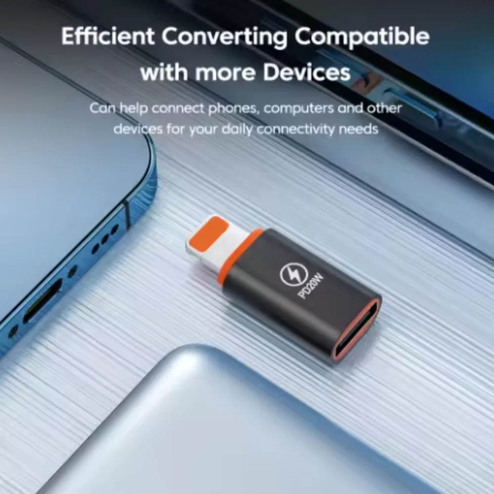 NNBILI 1-4 قطعة PD20W USB نوع C إلى البرق محول شحن لنظام iOS البرق ذكر إلى USB-C موصل سالب محول آيفون