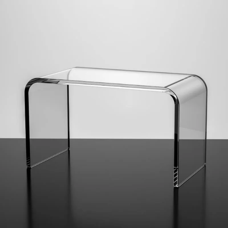 Nordic Minimalist Acrylic Transparent Shoe Changing Stool Light Luxury Japanese Simple Modern Home Decor Furniture