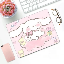 Śliczne Anime Cinnamoroll podkładka pod mysz do gier XS mała podkładka pod mysz na komputer dla graczy dekoracja stołu podkładka pod mysz biurową dywanik