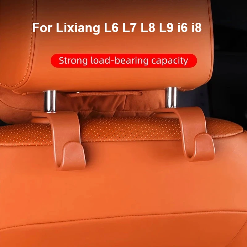 For Li Lixiang L6 L7 L8 L9 I6 I8 Car Seat Headrest Hook Hanger Storage Organizer for Leading Ideal Seat Back Hook Accessories
