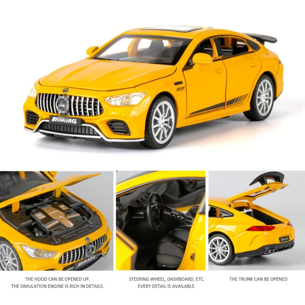 1:32  Scale GT63 Alloy Sport Car Model  Diecasts Toy Vehicles Car Model Light Sound Simulation Toy for Children Gifts Boy Toys