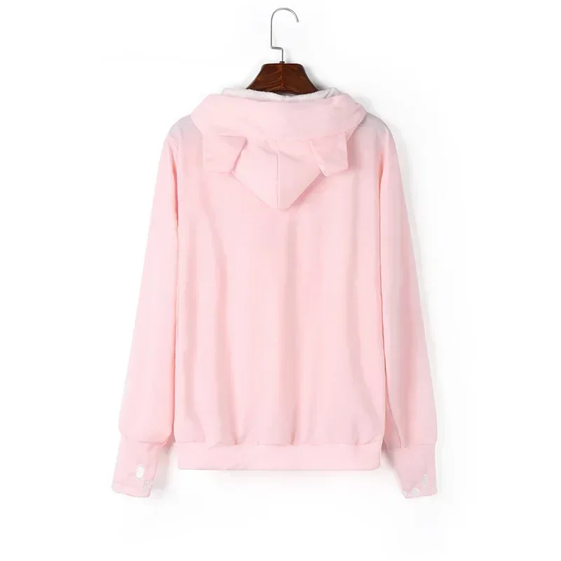 Katzenliebhaber-Hoodies mit Tasche, Hunde-Hoodies für Haustiere, lässige Känguru-Haustierpfoten-Pullover, Kuschel-Sweatshirt mit Tasche, Tierohren-Kapuzenpullover – Detail 7