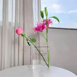 Clear Acrylic Vase Clear Book Shaped Vase Cultural Flavor Decorative Acrylic Vase For Unique Home Bedroom Office Accent Book