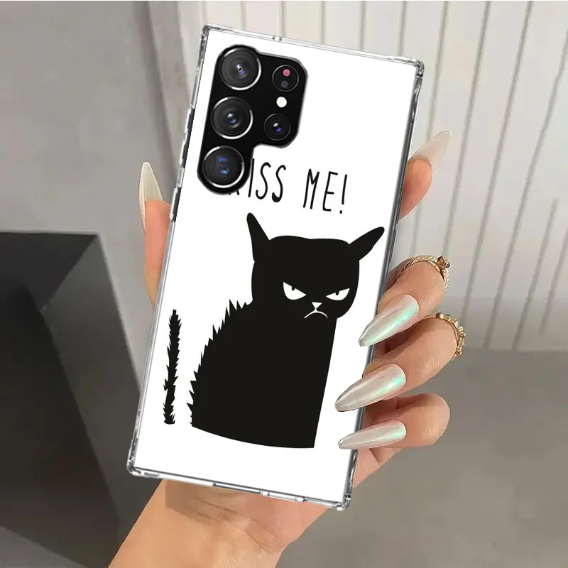 Cat Footprint Funny Paw Cute Phone Case for Samsung Galaxy Note 20 Ultra 10 Plus 9 8 M12 M21 M30S M51 M52 J4 J6 + J8 Funda Print