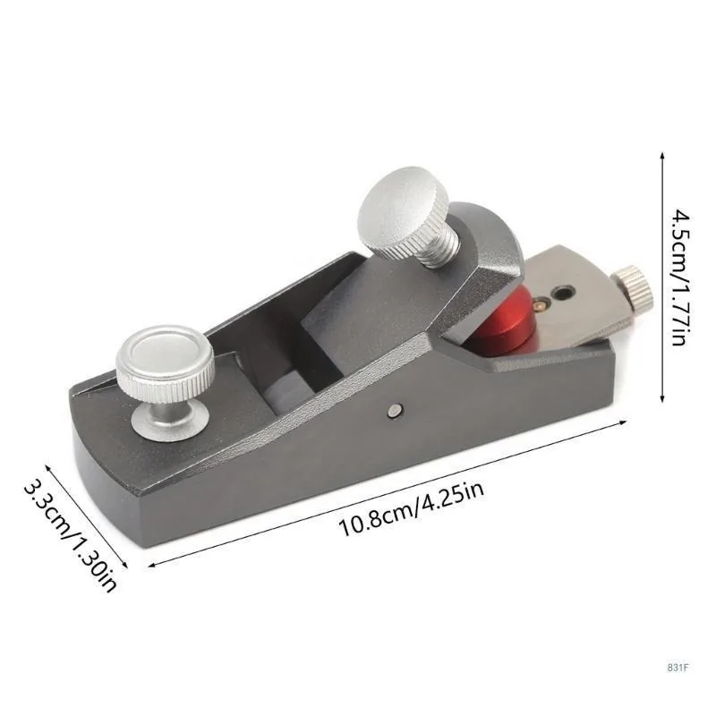 Mini Aluminum Alloy Hand Planer Portable Woodworking Plane European Flat Bottom Edge Trimming Tool DIY Carpenter Wood Trimmer