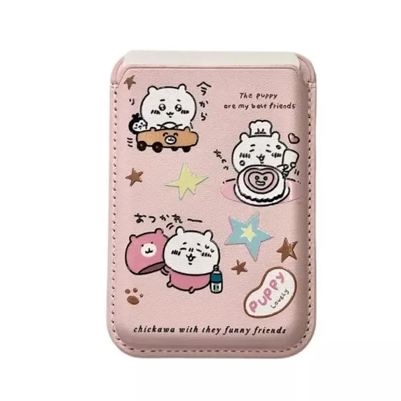 Chiikawa Japanese Cartoon Cute Magnetic Card Holder Phone Magnetic Card Holder Bag Suitable for MagSafe Holiday Gifts view 2