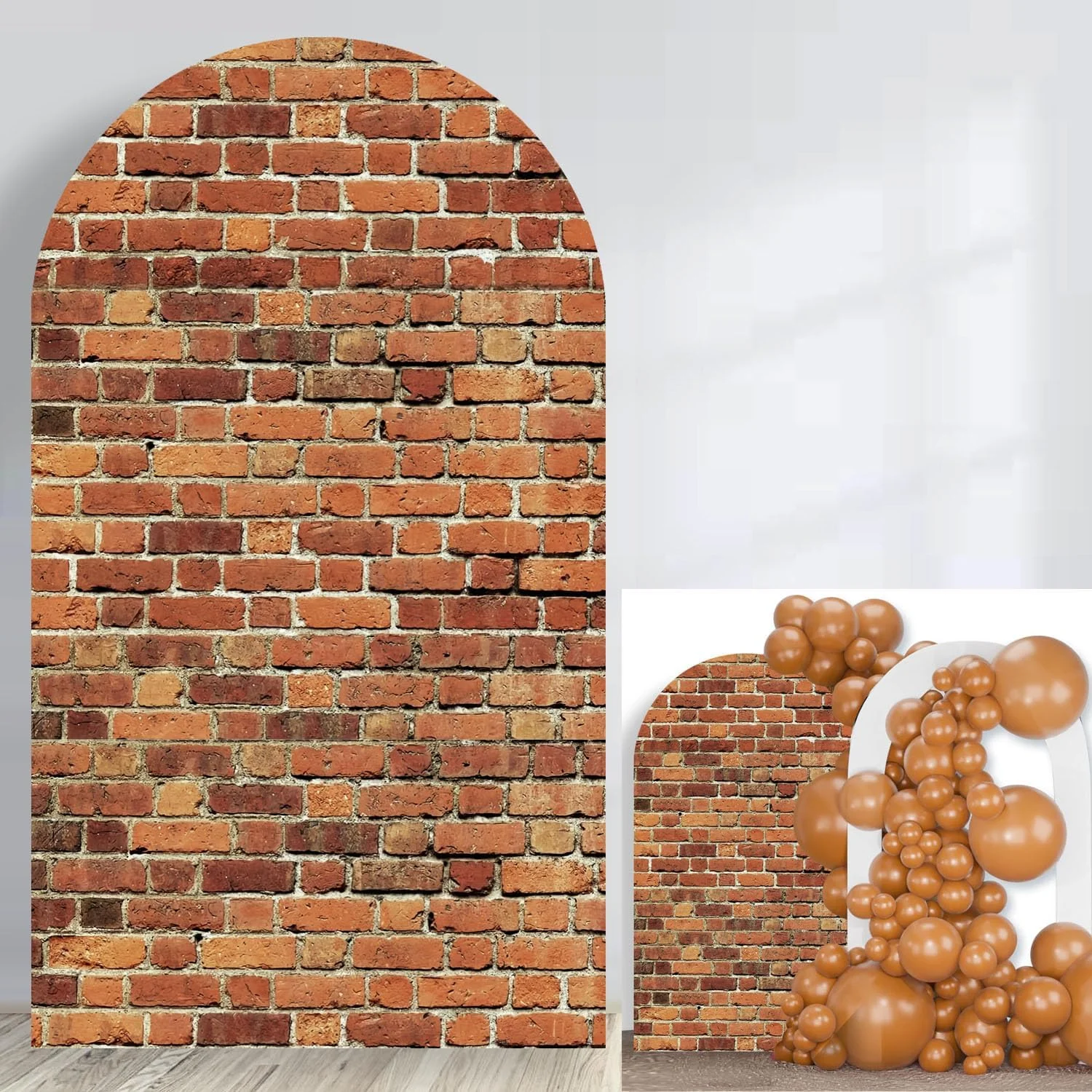 

Red Brick Wall Arch Backdrop Cover Spandex Arch Backdrop Stand Cover Brick Photography Backdrops Birthday Party Background