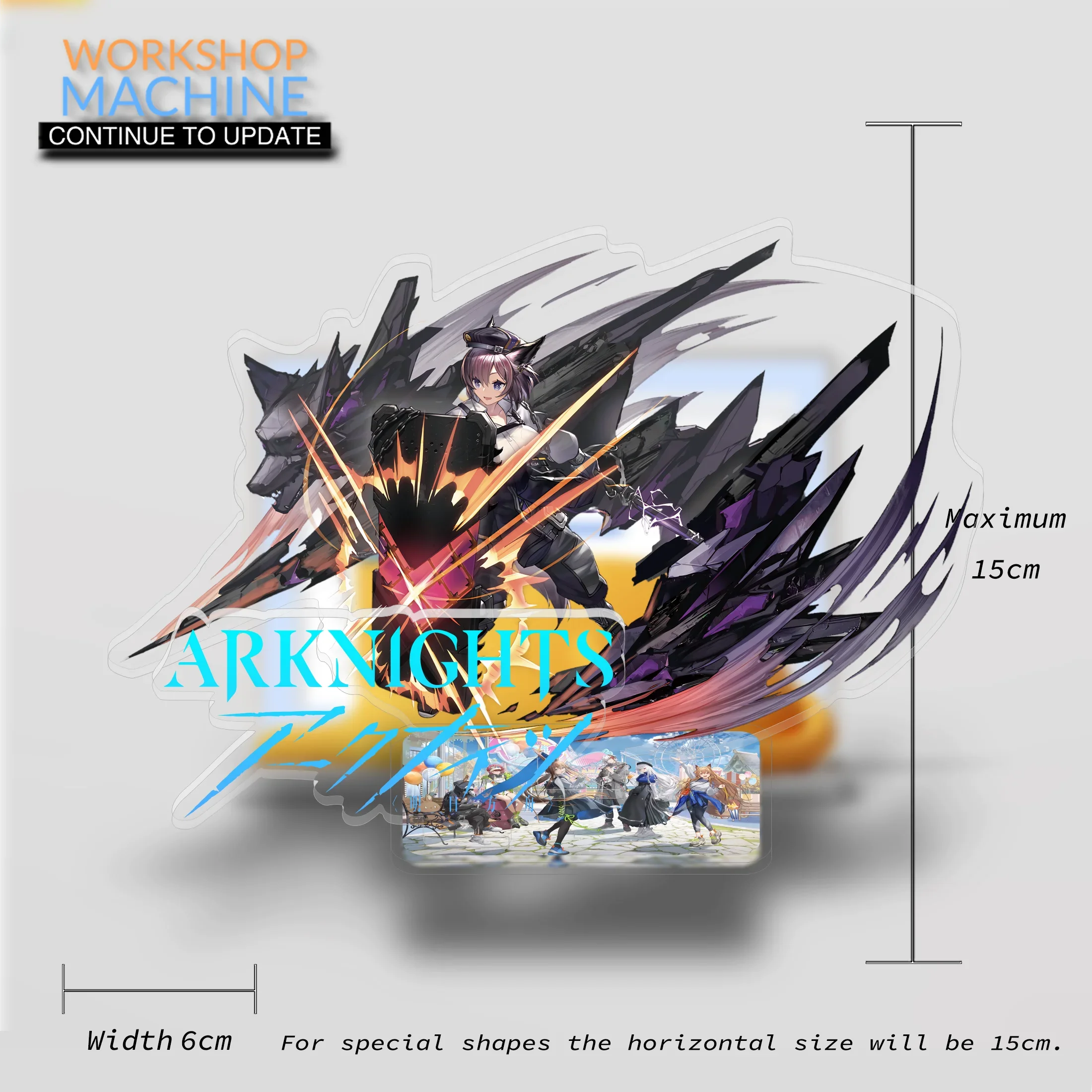 Anime Exquisite Acrylic Display Stand Model Transparent Trend High Precision Games Computer Desk Decoration Gift Arknights P4