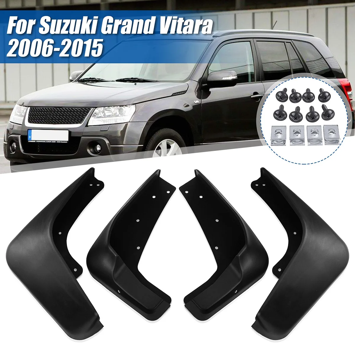 Car Mud Flaps For Grand Vitara 2006-2015 Mudguards Mudflaps Splash Guards Fender