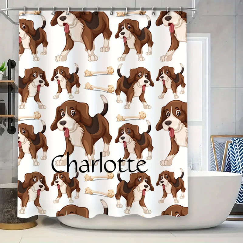Cortina de ducha con globos coloridos, diseño de acuarela para decoración de baño, compre en AliExpress