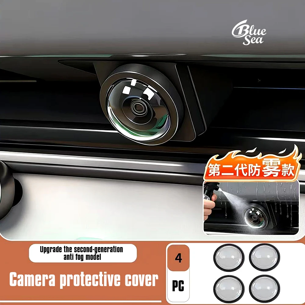 4PCS For BYD Song Plus Seal U DM-i EV Tang EV Qin L Camera Protective Cover 360 Degree Scratch-resistant Protector Accessories